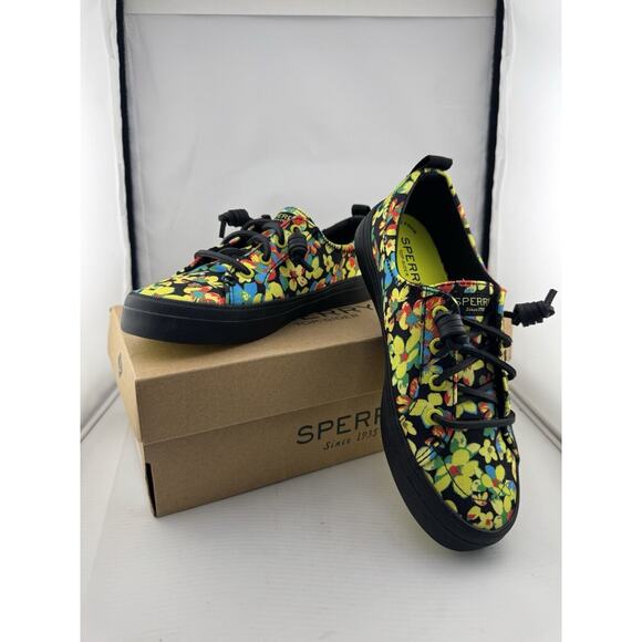 Sperry Shoes - Sperry Women's Crest Vibe Floral Tokyo Sneakers Shoes Size 5.5M Memory Foam W/BX
